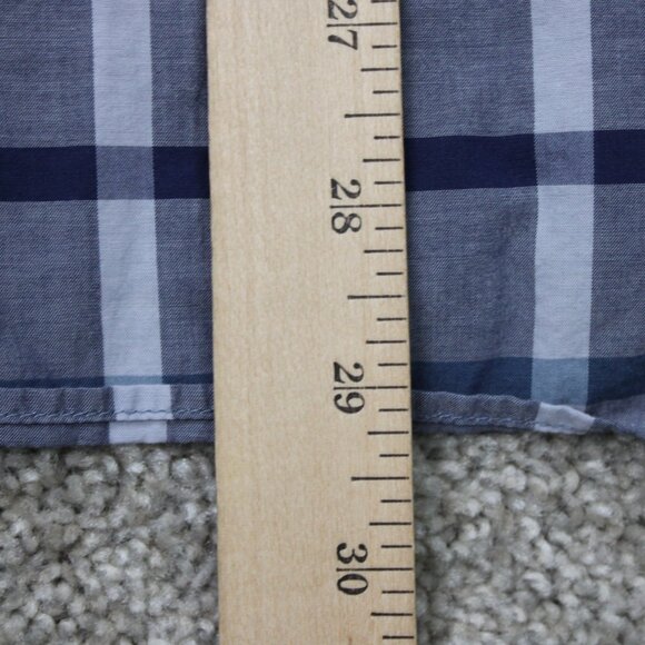 Bonobos Shirt Mens Large Blue Plaid Slim Fit 100% Cotton Long Sleeve Button - Picture 13 of 14